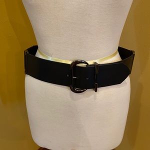 Chico’s Stretch Black Leather Belt